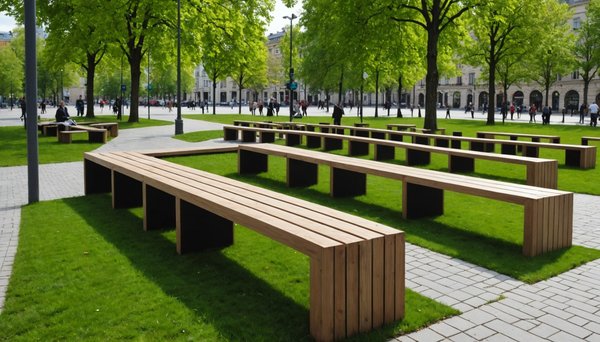 Mobilier urbain : solutions durables et esthétiques pour villes modernes